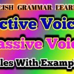 Active Passive Voice Rules Examples Exercises Answers