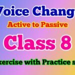 Active Passive Voice for Class 8 Questions and Answers