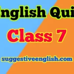 Class 7 English Grammar Quiz with Answers