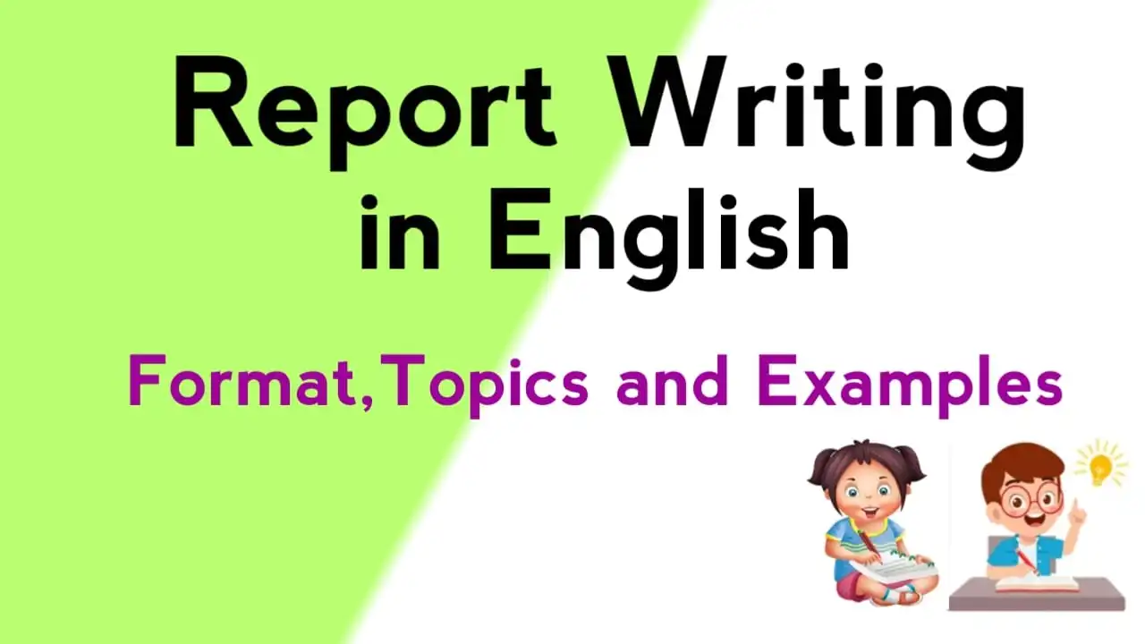 english school report writing format