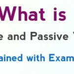 What is the Active Passive Voice?