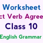 Subject Verb Agreement Class 10 Worksheet Answers Notes Rules