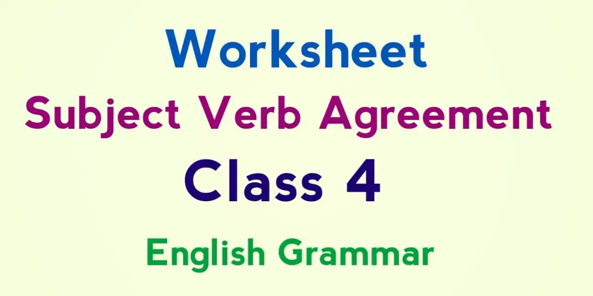 verb assignment for class 4