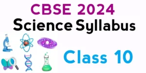 CBSE Science Syllabus For Class 10 2023-24 Download