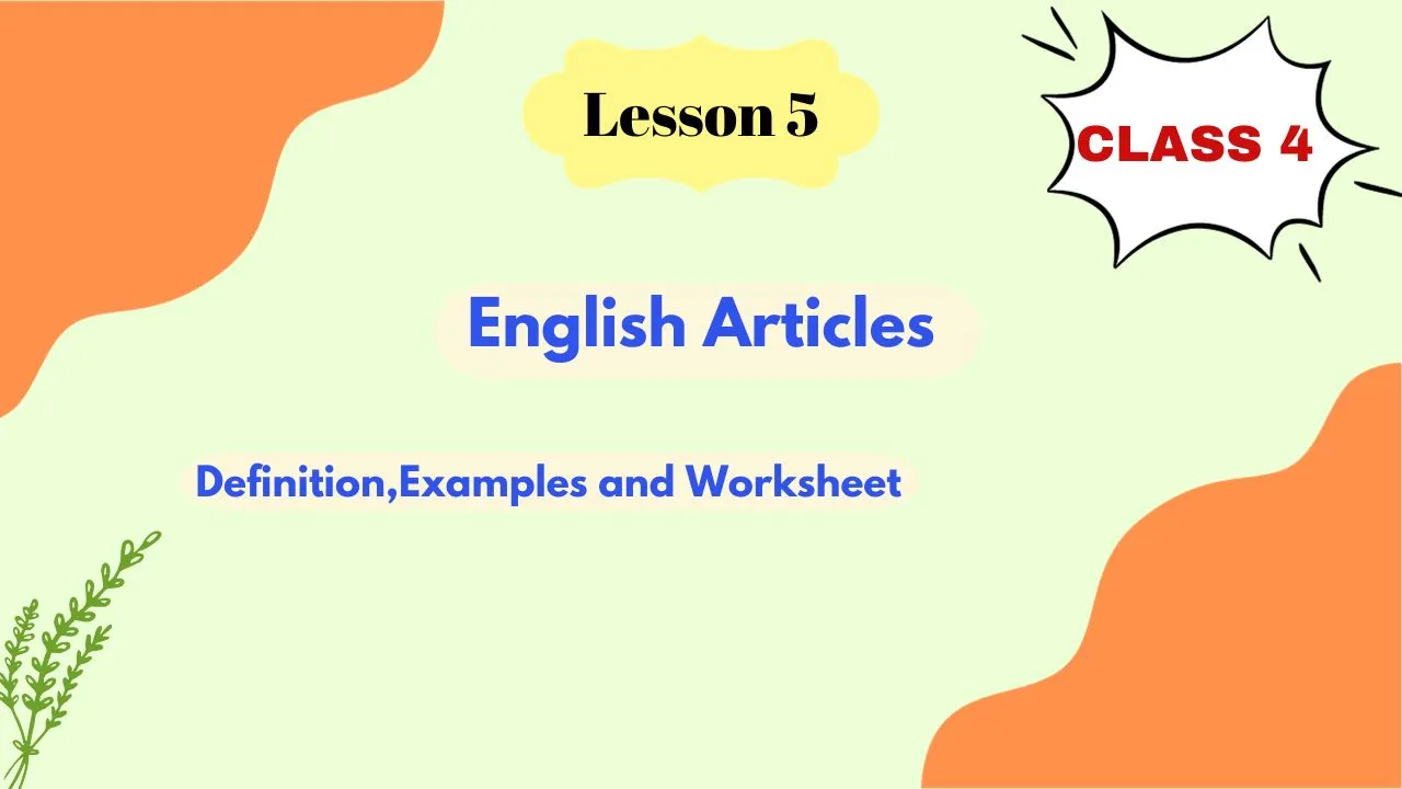 english grammar assignment for class 4