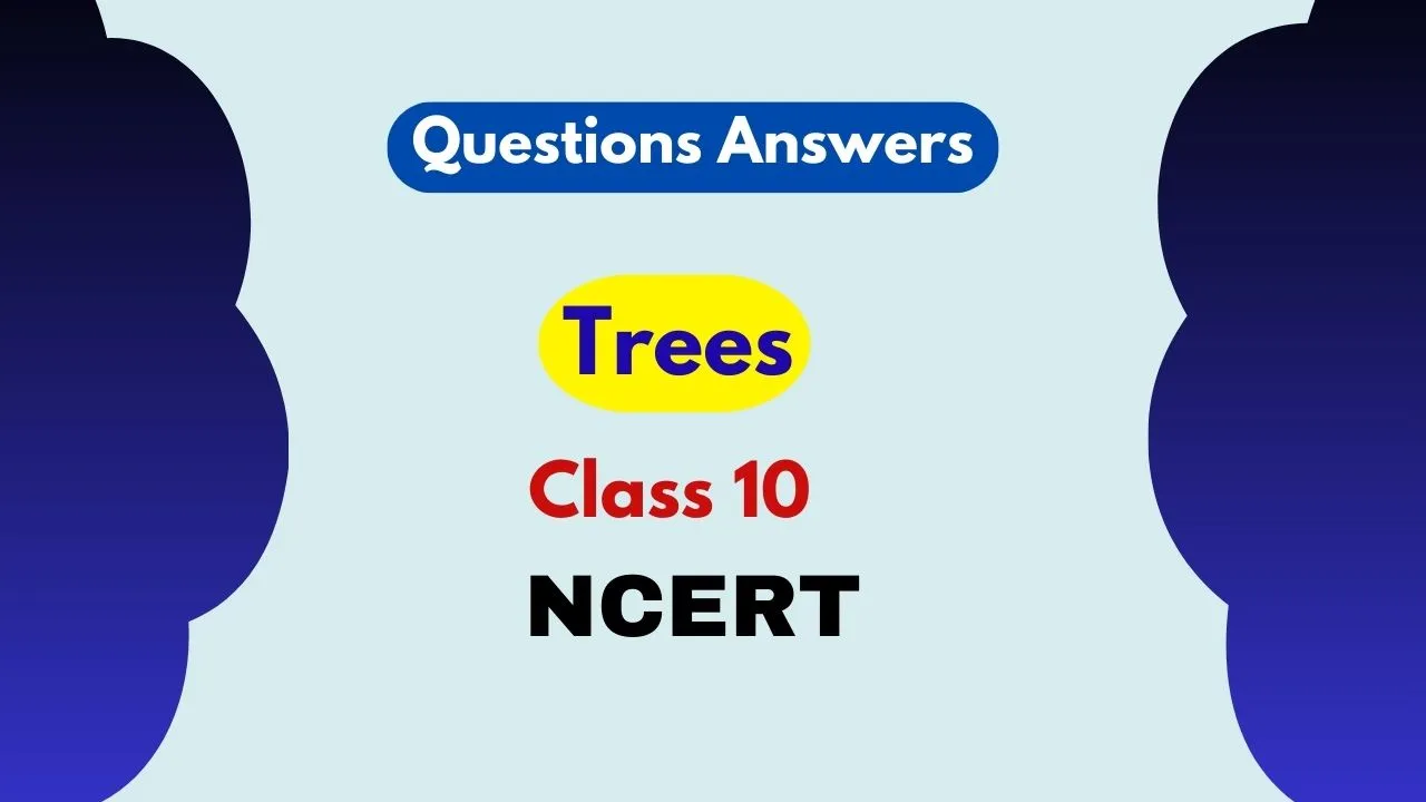 Trees Class 10 Questions Answers
