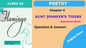 Aunt Jennifer's Tigers Questions and Answers Class 12 2024