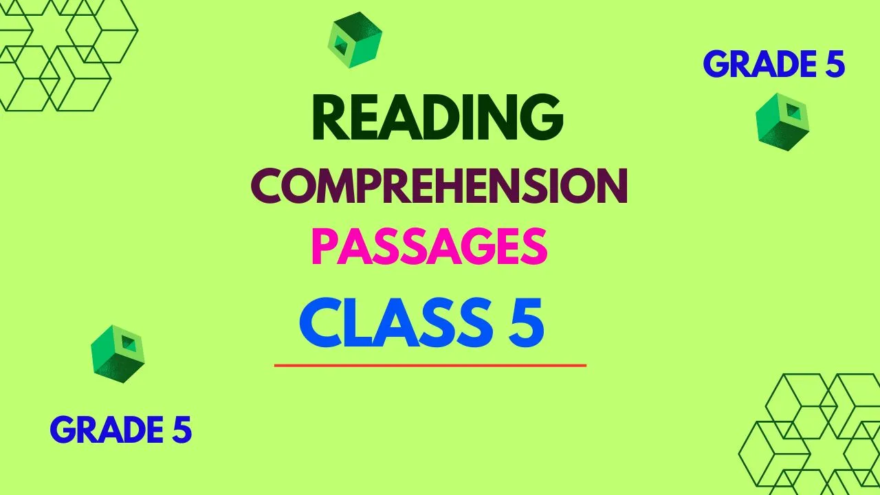 14 CBSE Class 5 English Comprehension Worksheets 2024