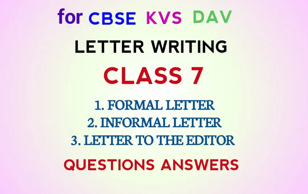 application letter class 7