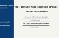 100 + Direct and Indirect Speech Examples and Answers (2025)