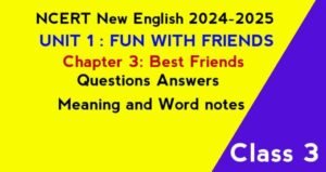 Chapter 3 Best Friends Class 3 CBSE Questions Answers 2025