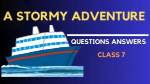 A Stormy Adventure Class 7 Questions Answers for DAV