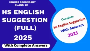 2025 HS English Suggestion with Answers for Class 12